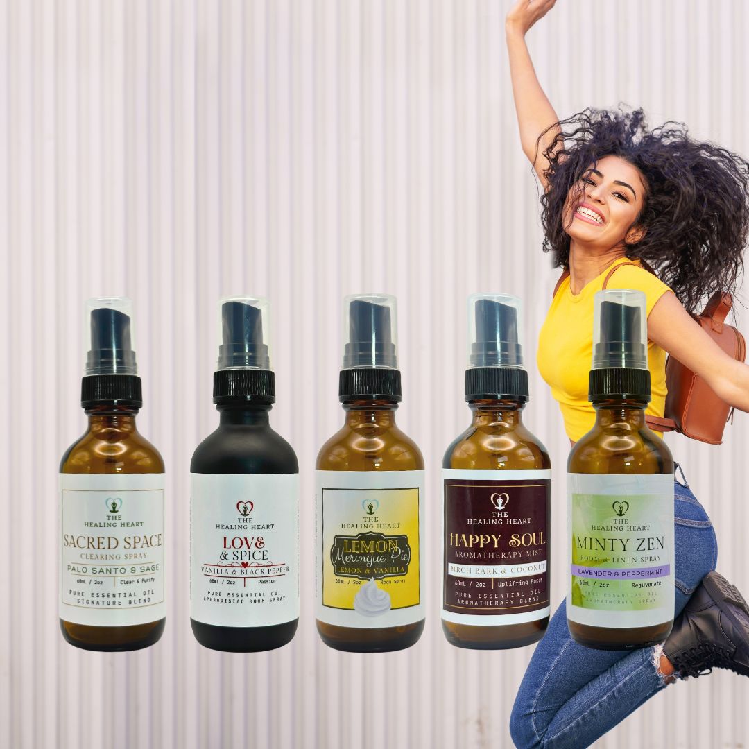 Customer Favorites 5 Bottle Set - Sacred Space, Love & Spice, Lemon Meringue Pie, Minty Zen & Happy Soul