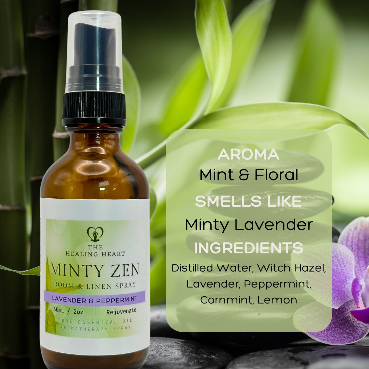 Minty Zen Lavender and Peppermint Aromatherapy Spray – The Healing