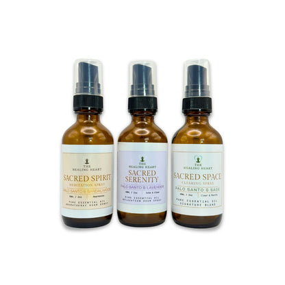 Sacred Sampler - 3 Bottle Aromatherapy Spray Set, Sacred Space, Sacred Serenity, Sacred Spirit