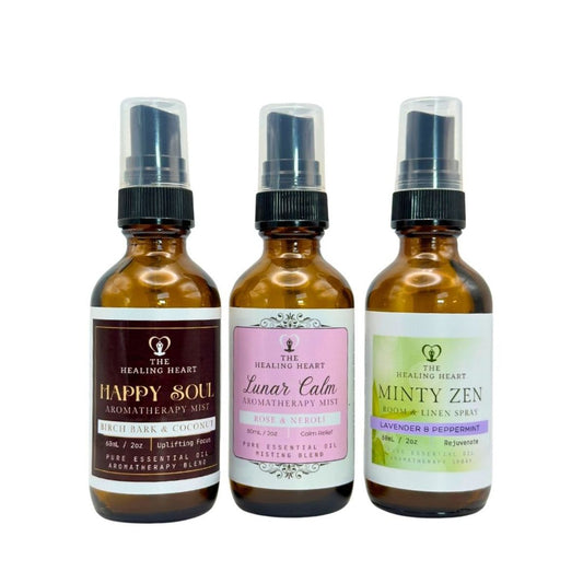 3 Bottle Sampler Set - 2 oz Aromatherapy Sprays