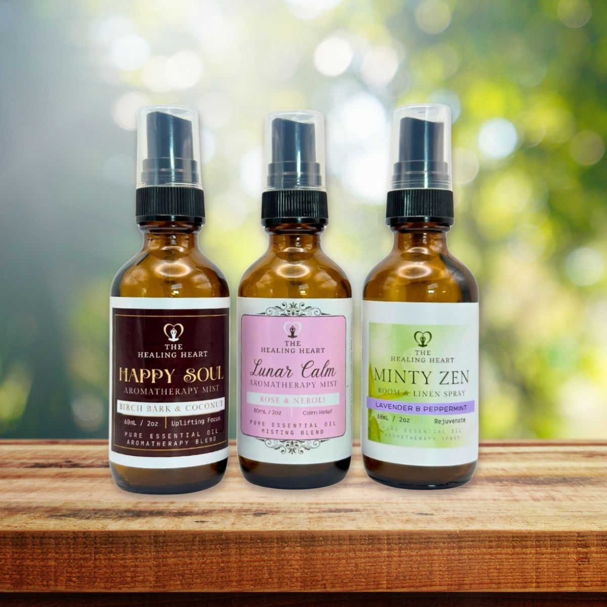 3 Bottle Sampler Set - 2 oz Aromatherapy Sprays